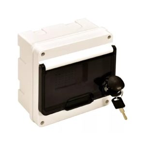 CENTRAL DIN IP55 C/CERRADURA EUROPEA EMBUTIR 7 POLOS