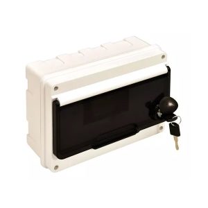 CENTRAL DIN IP55 C/CERRADURA EUROPEA EMBUTIR 9 POLOS