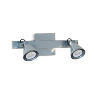APLIQUE 2L MOVIL DICROLED GU10 B/REGL 350 CM AC