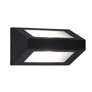 APLIQUE BIDIRECCIONAL TRIANGULAR VIDRIOS PLANOS 1XE27
