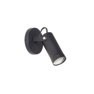 APLIQUE TUBO 1 LUZ MOVIL GU10 BCO MICRO Ø50X120 CON BASE RED Ø110