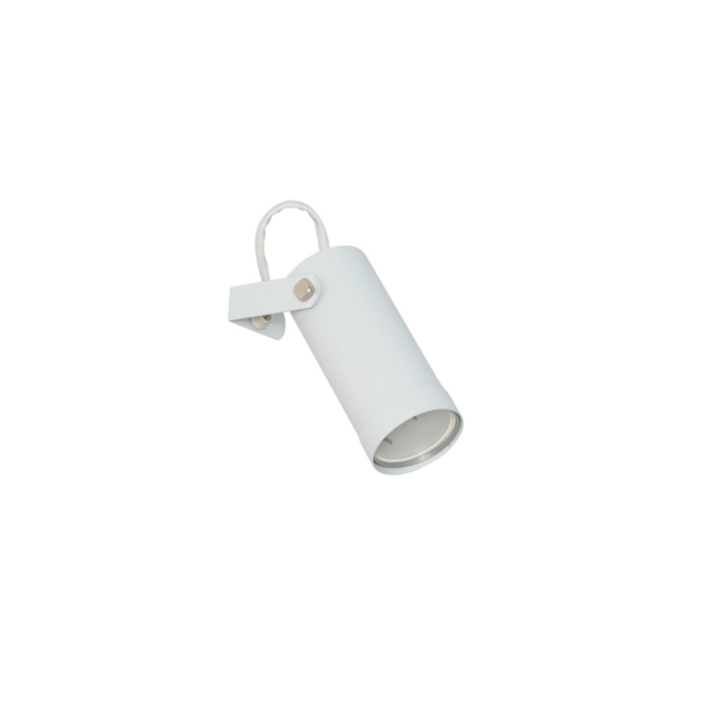 CABEZAL TUBO 1 LUZ GU10 BLANCO MICRO Ø50X120