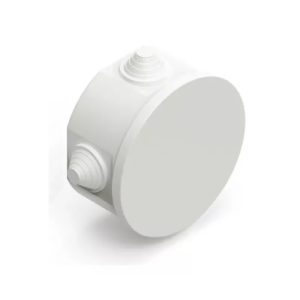 CAJA CIRCULAR SOBREPONER BLANCA