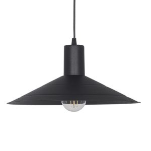 COLGANTE 1 LUZ RENNES 32CM DIAM NEGRO