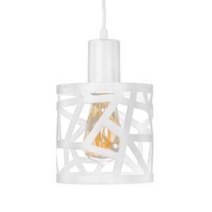 COLGANTE RONDA 15CM DIAM ALT 15CM BLANCO