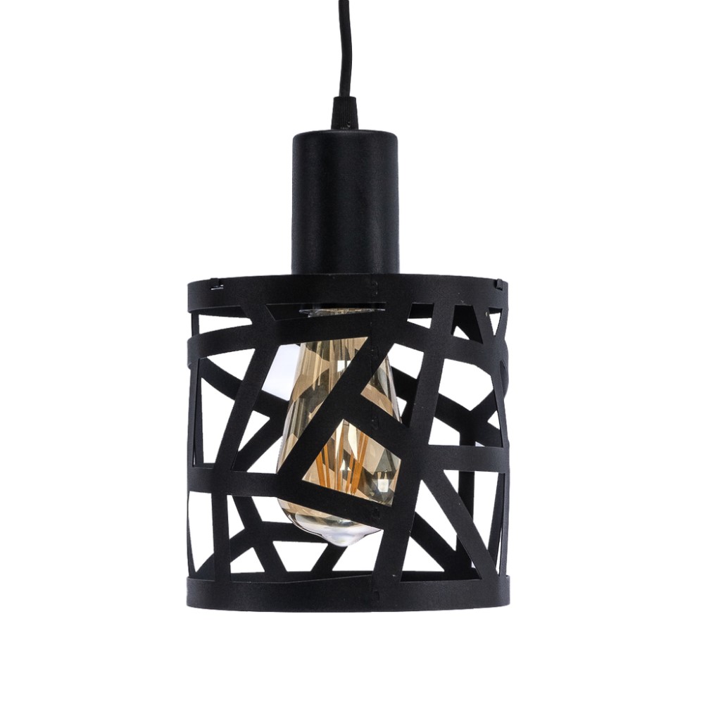 COLGANTE RONDA 15CM DIAM ALT 15CM NEGRO