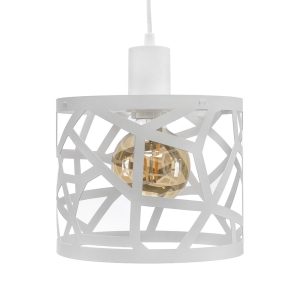 COLGANTE RONDA 30CM DIAM ALT 21CM BLANCO