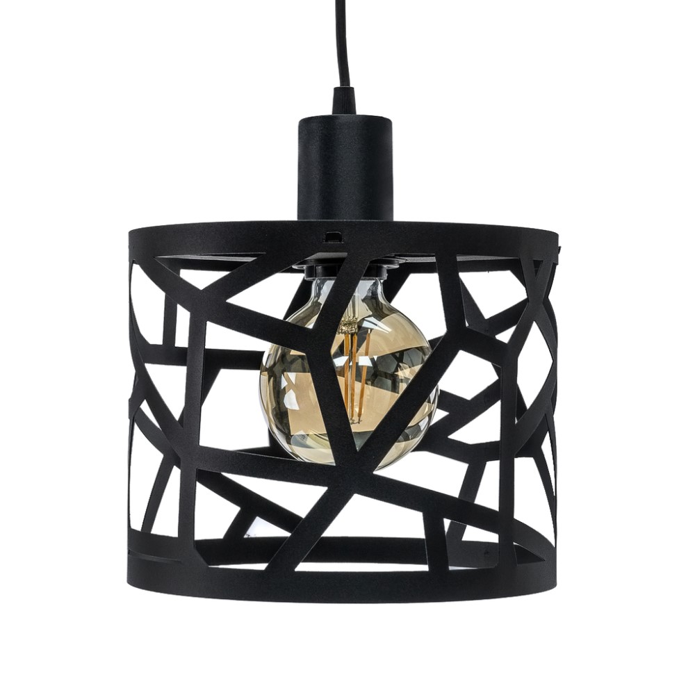 COLGANTE RONDA 30CM DIAM ALT 21CM NEGRO