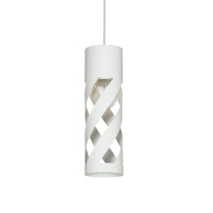 COLGANTE TUBO 3 9,2CM DIAM ALT 32CM E27 BLANCO