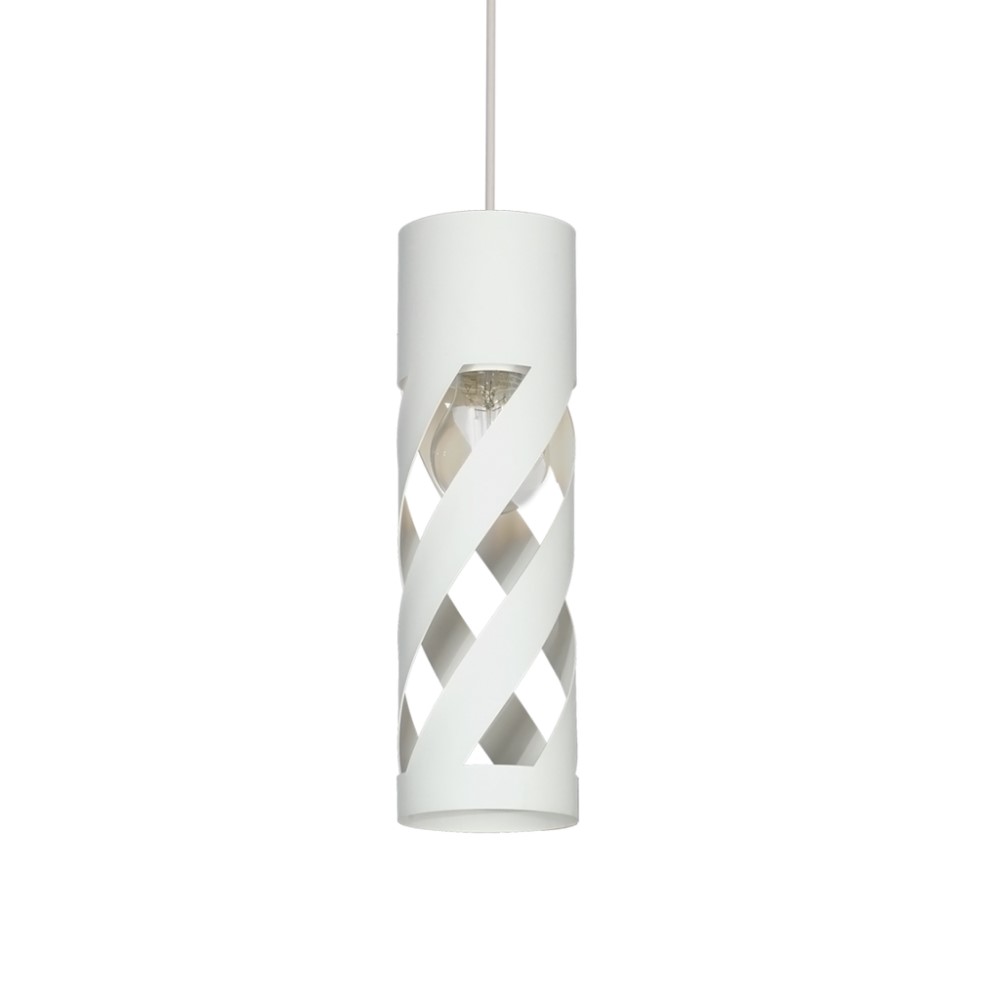 COLGANTE TUBO 3 9,2CM DIAM ALT 32CM E27 BLANCO