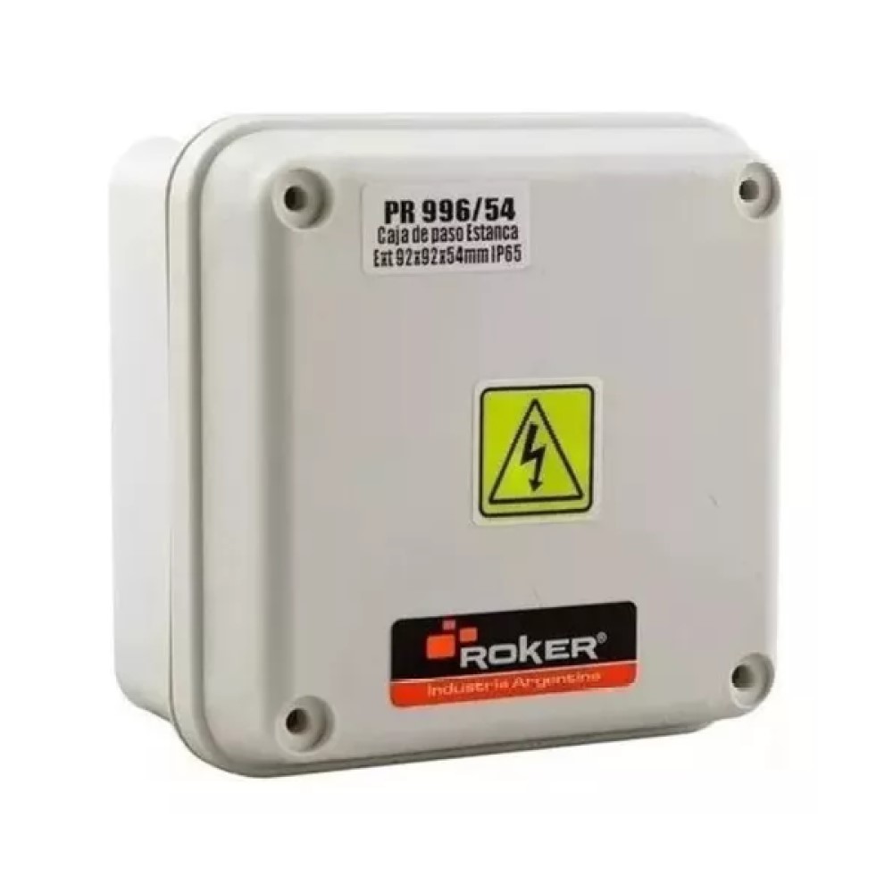 CAJA ESTANCO PASO IP65 BLANCA 92 x 92 x 54 mm