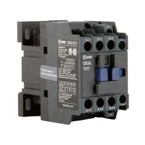 Contactor Tripolar BAW. 5,5kW AC3 12A 1Na+1Nc Bob: 24Vca 50-60Hz