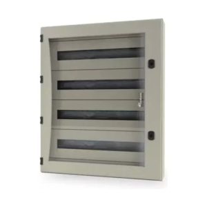 GABINETE ESTANCO METALICO 450X300X100 PUERTA TRANSPARENTE