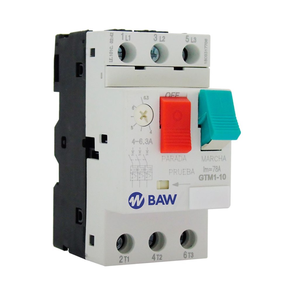 Guardamotor TM. 4kW. 6-10A. Icu:100kA.