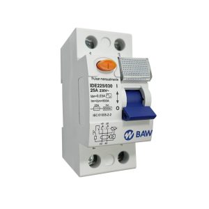 Interruptor diferencial 2P In=25A I∆n=30mA "AC" Inc=6000A