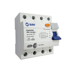 Interruptor diferencial 4P In=40A, I∆n=30mA "AC" Inc=6000A