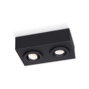 PLAFON RECTANGULAR 2L MOVILES GU10 17 X 28 NG