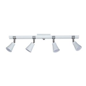 SPOT APLIQUE DUBLIN 145X590MM 4XGU10 BLANCO TEXT. C/MOV.