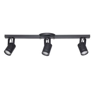 SPOT APLIQUE PARED O TECHO GRANADA NEGRO 3 GU10 57CM LARGO