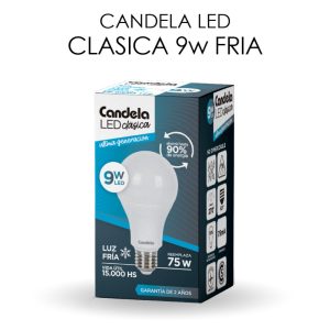 LAMPARA LED A60 LUZ FRIA 9W E27