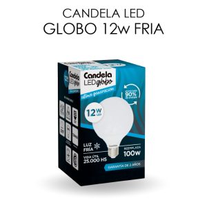 LAMPARA LED GLOBO LUZ FRIA 12W E27