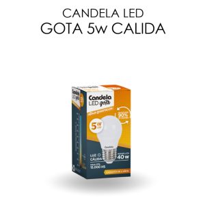 LAMPARA LED GOTA LUZ CALIDA 5W E27