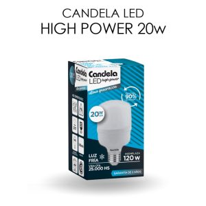 LAMPARA LED HIGH POWER LUZ FRIA 20W E27
