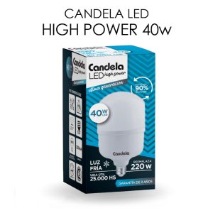LAMPARA LED HIGH POWER LUZ FRIA 40W E27