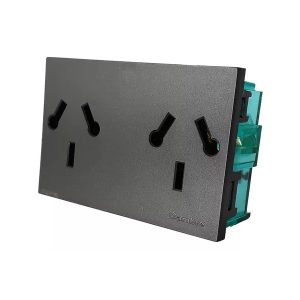 Mod toma 220+Tx2 GRI 10A 4M doble Cambre