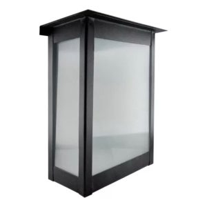 Farol hierro c/vidr aren gde. H305 NEG TX E27