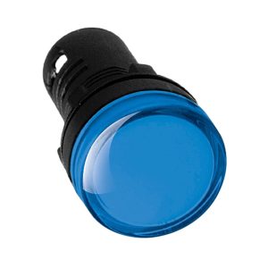 Piloto con LED, lente AZUL 230/110Vca