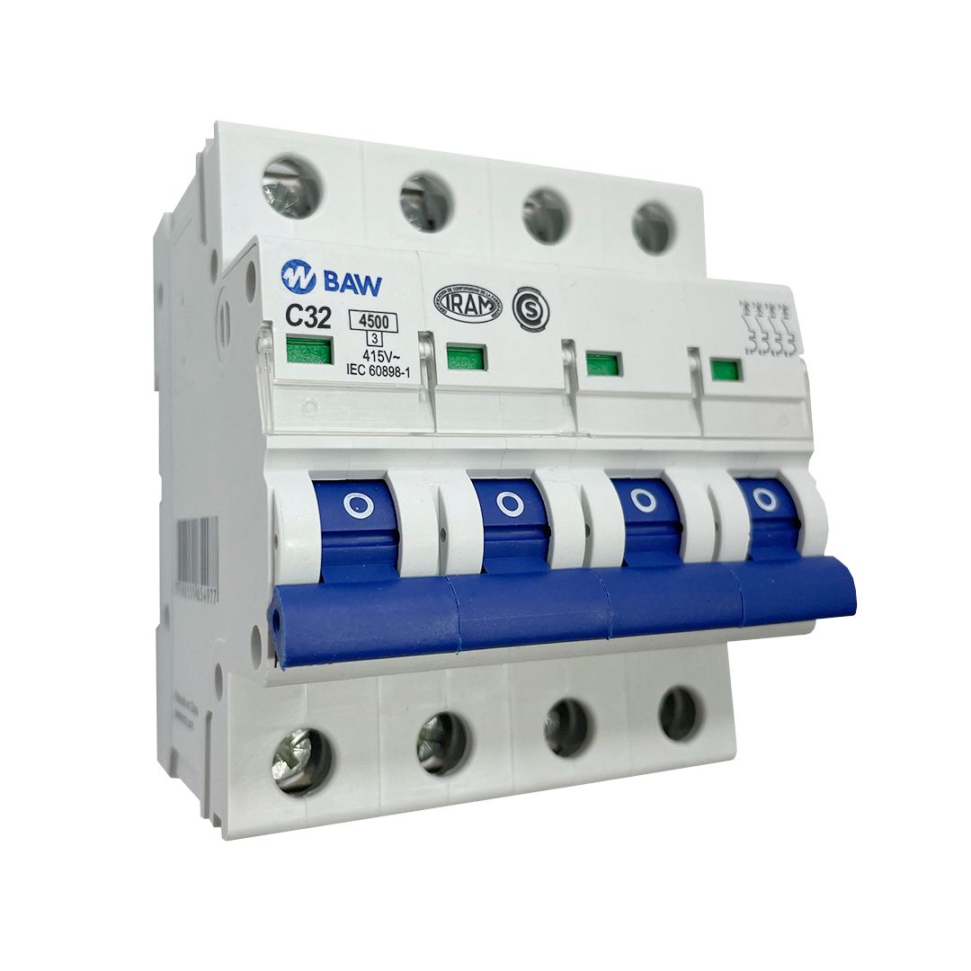 Interruptor TMg. Tetrapolar. 32A Icn= 4,5kA. C (5-10In)