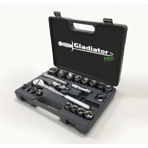 Kit de Juego de Tubo de 1/2" - 22 Piezas Cromo Vanadio