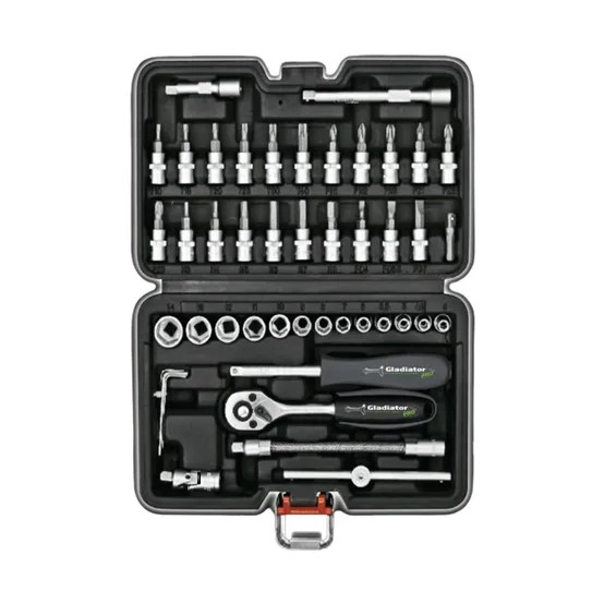Kit de Juego de Tubo de 1/4" - 46 Piezas Cromo Vanadio