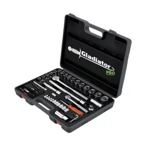 Kit de Juego de Tubo de 1/2" y 1/4" - 73 Piezas Cromo Vanadio