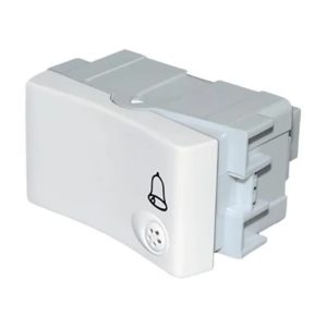 Módulo Pulsador 1x10A NA Blanco 1M Logo Campana para Luz Verona