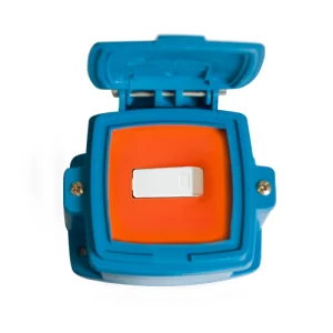 Caja Capsulada 1 Punto PVC Azul 6A