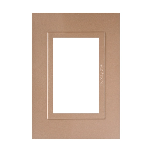 Tapa 3 Módulos Zen Metal Bronce