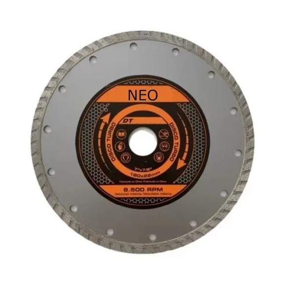 Disco Diamantado Turbo 180x2.6x22mm