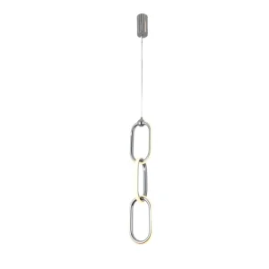 MARMAID - COLGANTE LED 18W CROMO Ø600MM BLANCO CÁLIDO
