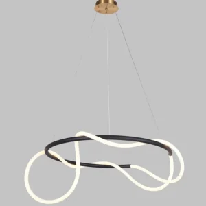 SUTIL COLGANTE - COLGANTE LED 50W NEGRO Ø600MM