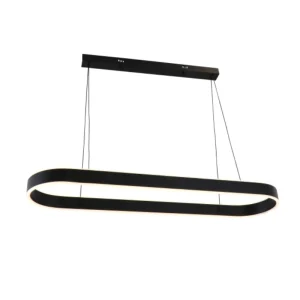 AZURA - COLGANTE LED 62W NEGRO 1000X270MM BLANCO CÁLIDO