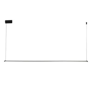 ESCENCIA- COLGANTE LED 18W NEGRO 1500MM BANCO CÁLIDO