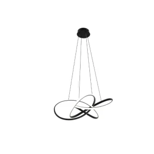 EPITOME - COLGANTE LED 40W NEGRO Ø600MM BLANCO DINÁMICO
