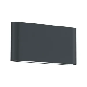 AKIRA II - APLIQUE BIDIRECCIONAL LED 10W NEGRO TEXTURADO LUZ CÁLIDA