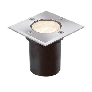 PARK - ARTEFACTO EMBUTIR PISO CUADRADO ALUMINIO LISO GU10