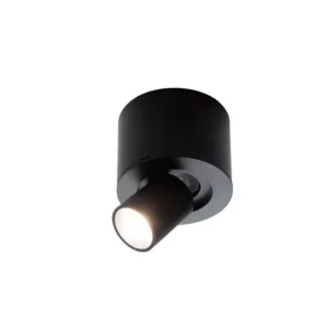 PEC - APLIQUE LED 6W BLANCO DINÁMICO DIRECCIONABLE Ø92MMX78MM NEGRO